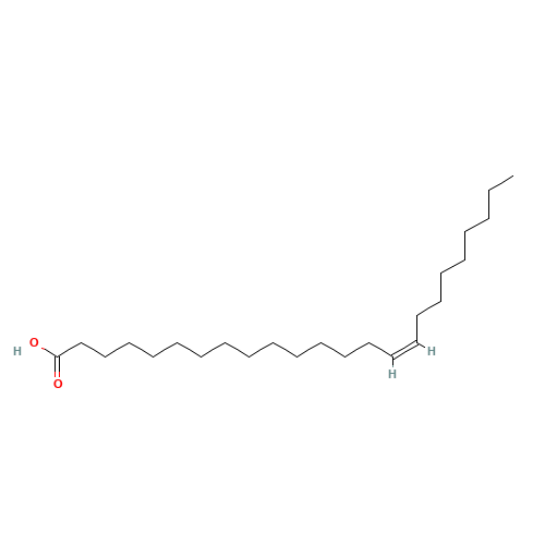 Nervonic acid (CAS: 506-37-6) - Chemical Structure and Molecular Formula 