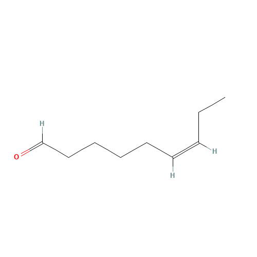 CIS-6-NONENAL (CAS: 2277-19-2) - Chemical Structure and Molecular Formula 