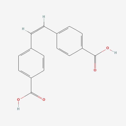 4,4'-STILBENEDICARBOXYLIC ACID (CAS: 133005-88-6) - Chemical Structure and Molecular Formula 