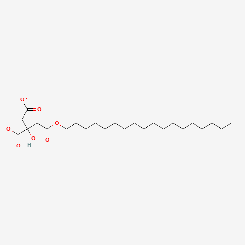 STEARYL CITRATE MONO (CAS: 1337-33-3) - Chemical Structure and Molecular Formula 
