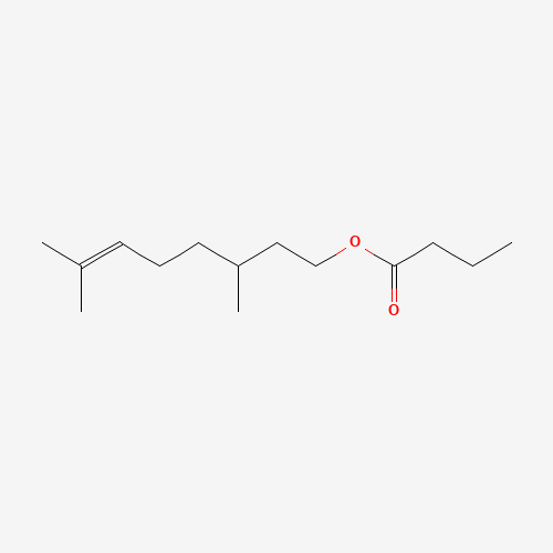 CITRONELLYL BUTYRATE (CAS: 141-16-2) - Chemical Structure and Molecular Formula 