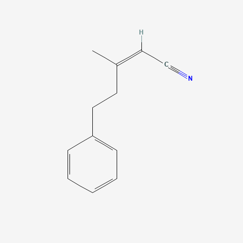 (Z)-3-methyl-5-phenylpent-2-enenitrile (CAS: 53243-59-7) - Chemical Structure and Molecular Formula 