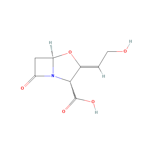 Clavulanic acid (CAS: 58001-44-8) - Chemical Structure and Molecular Formula 