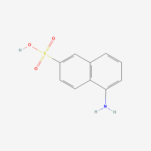 1-Aminonaphthalene-6-sulfonic acid chemical structure 1-Aminonaphthalene-6-sulfonic acid (CAS: 119-79-9) - Chemical Structure and Molecular Formula