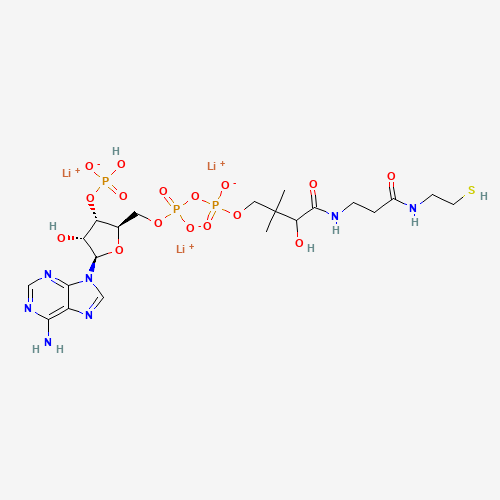 COENZYME A TRILITHIUM SALT (CAS: 18439-24-2) - Chemical Structure and Molecular Formula 