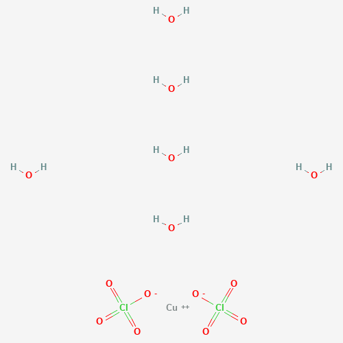 COPPER(II) PERCHLORATE HEXAHYDRATE (CAS: 10294-46-9) - Chemical Structure and Molecular Formula 