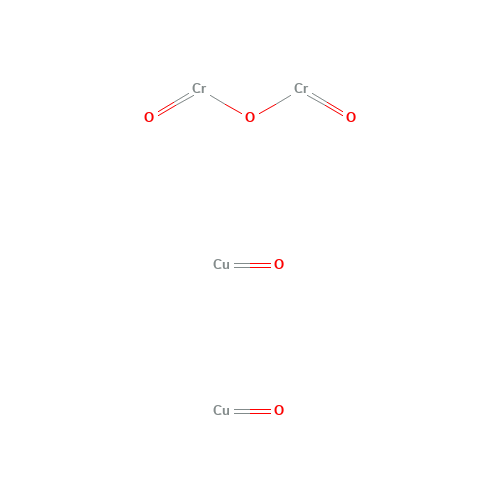 COPPER CHROMITE (CAS: 12053-18-8) - Chemical Structure and Molecular Formula 
