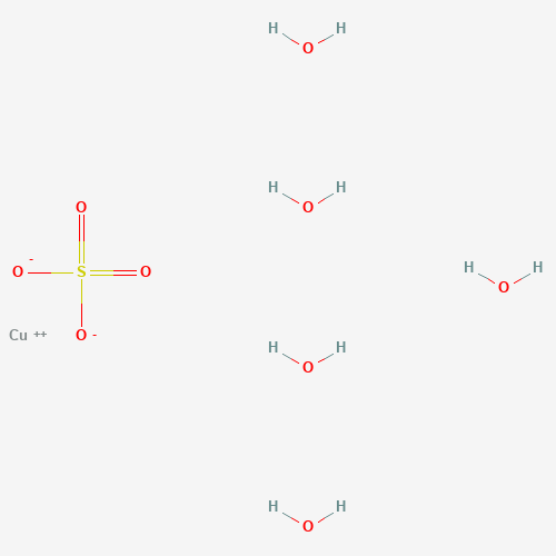 Copper sulfate pentahydrate (CAS: 7758-99-8) - Chemical Structure and Molecular Formula 