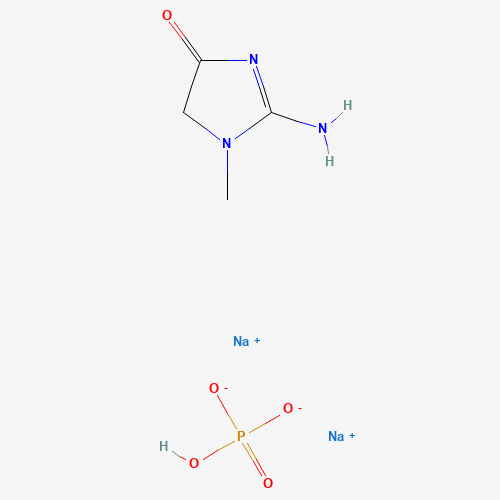 Disodium (1-methyl-4-oxoimidazolidin-2-ylidene)phosphoramidate (CAS: 19604-05-8) - Chemical Structure and Molecular Formula 
