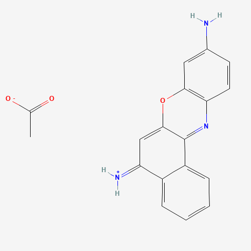 CRESYL VIOLET ACETATE (CAS: 10510-54-0) - Chemical Structure and Molecular Formula 