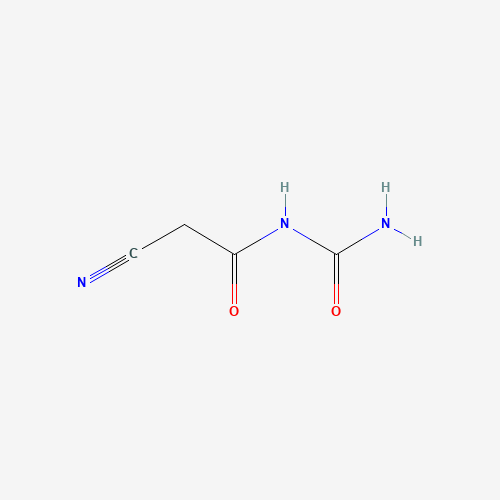 N-(2-Cyanoacetyl)urea (CAS: 1448-98-2) - Chemical Structure and Molecular Formula 