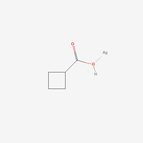 CYCLOBUTANE CARBOXYLIC ACID SILVER SALT (CAS: 42392-28-9) - Chemical Structure and Molecular Formula 