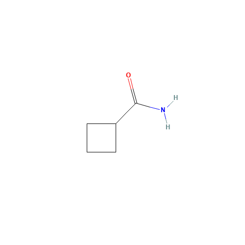 CYCLOBUTANECARBOXAMIDE (CAS: 1503-98-6) - Chemical Structure and Molecular Formula 