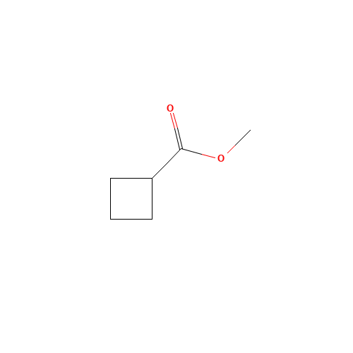 METHYL CYCLOBUTANECARBOXYLATE (CAS: 765-85-5) - Chemical Structure and Molecular Formula 