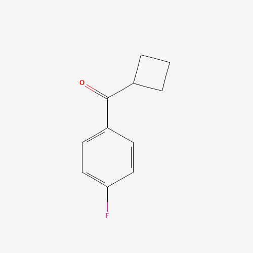 CYCLOBUTYL-4-FLUOROPHENYL KETONE (CAS: 31431-13-7) - Chemical Structure and Molecular Formula 