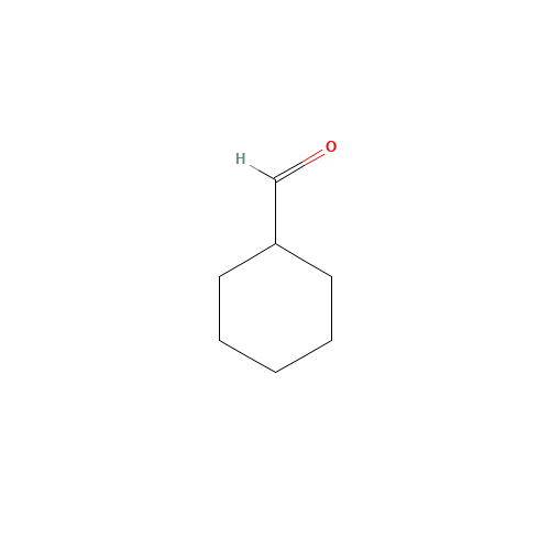 Cyclohexanecarboxaldehyde (CAS: 2043-61-0) - Chemical Structure and Molecular Formula 