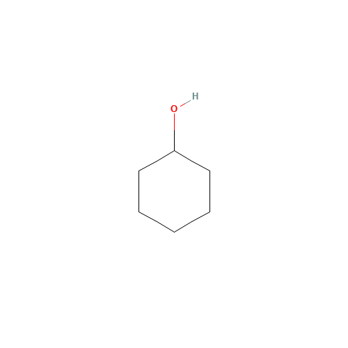 Cyclohexanol (CAS: 108-93-0) - Chemical Structure and Molecular Formula 