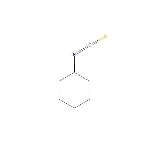 CYCLOHEXYL ISOTHIOCYANATE (CAS: 1122-82-3) - Chemical Structure and Molecular Formula 