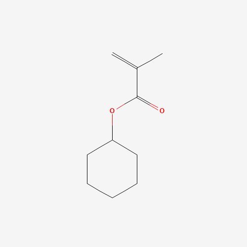 2-Methyl-2-propenoic acid cyclohexyl ester (CAS: 101-43-9) - Chemical Structure and Molecular Formula 