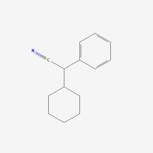 CYCLOHEXYLPHENYLACETONITRILE (CAS: 3893-23-0) - Chemical Structure and Molecular Formula 