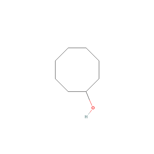 CYCLOOCTANOL (CAS: 696-71-9) - Chemical Structure and Molecular Formula 