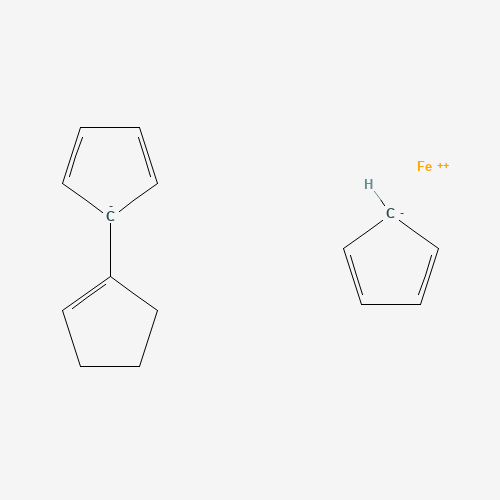 CYCLOPENTENYLFERROCENE (CAS: 12260-67-2) - Chemical Structure and Molecular Formula 