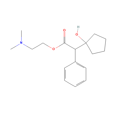 CYCLOPENTOLATE (CAS: 512-15-2) - Chemical Structure and Molecular Formula 