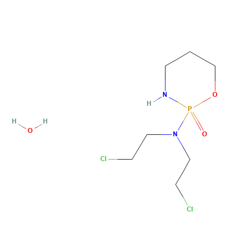 Cyclophosphamide monohydrate (CAS: 6055-19-2) - Chemical Structure and Molecular Formula 