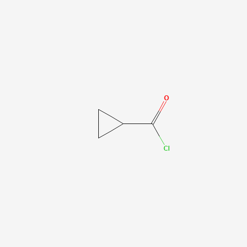 Cyclopropanecarboxylic acid chloride (CAS: 4023-34-1) - Chemical Structure and Molecular Formula 