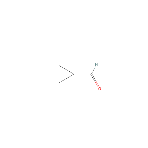 Cyclopropanecarboxaldehyde (CAS: 1489-69-6) - Chemical Structure and Molecular Formula 