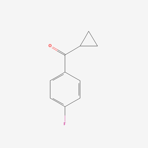 Cyclopropyl 4-fluorophenyl ketone (CAS: 772-31-6) - Chemical Structure and Molecular Formula 