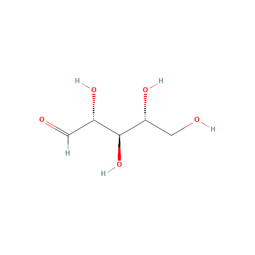 D-Ribose (CAS: 50-69-1) - Chemical Structure and Molecular Formula 
