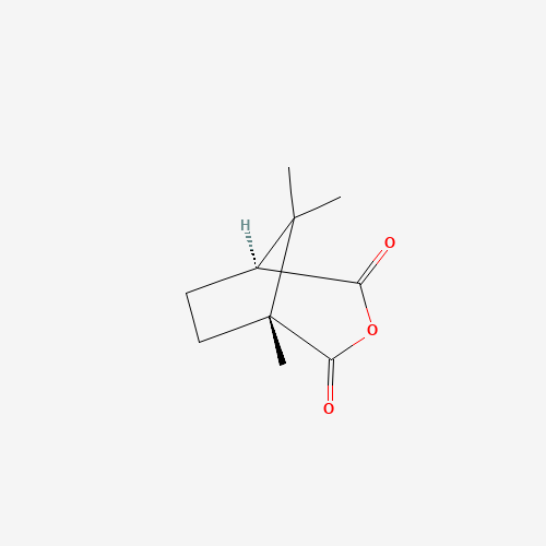 (1R,3S)-(-)-CAMPHORIC ANHYDRIDE (CAS: 595-29-9) - Chemical Structure and Molecular Formula 