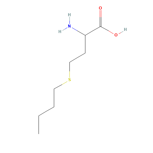 D,L-BUTHIONINE (CAS: 3343-64-4) - Chemical Structure and Molecular Formula 