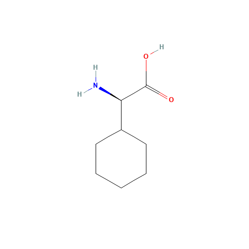 D-alpha-Cyclohexylglycine (CAS: 14328-52-0) - Chemical Structure and Molecular Formula 