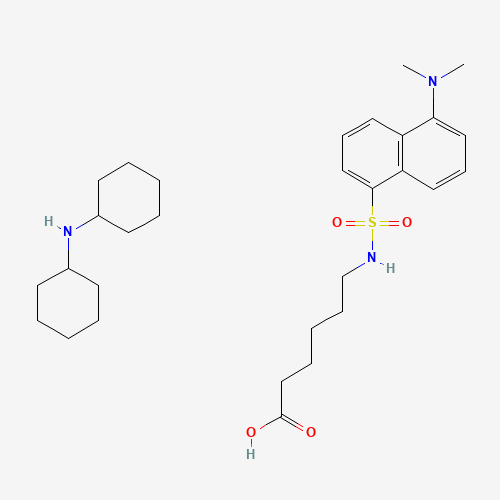 DANSYL-EPSILON-AMINOCAPROIC ACID (CAS: 76563-40-1) - Chemical Structure and Molecular Formula 