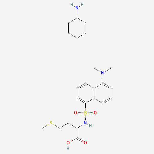 DANSYL-DL-METHIONINE CYCLOHEXYLAMMONIUM SALT (CAS: 42808-13-9) - Chemical Structure and Molecular Formula 