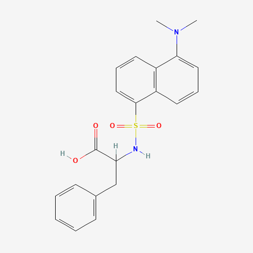 DANSYL-DL-PHENYLALANINE CYCLOHEXYLAMMONIUM SALT (CAS: 42808-06-0) - Chemical Structure and Molecular Formula 