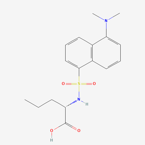 DANSYL-L-NORVALINE CYCLOHEXYLAMMONIUM SALT (CAS: 102783-77-7) - Chemical Structure and Molecular Formula 