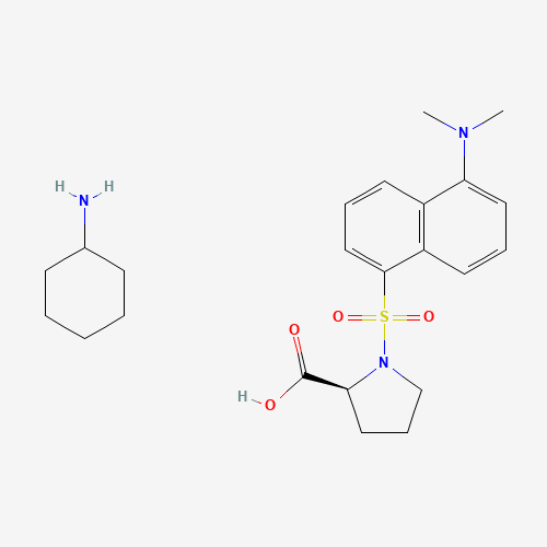 DANSYL-L-PROLINE (CAS: 42808-11-7) - Chemical Structure and Molecular Formula 
