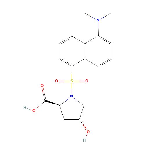 N-DANSYL-TRANS-4-HYDROXY-L-PROLINECYCLOH EXYLAMMONI (CAS: 35026-16-5) - Related Chemical Product