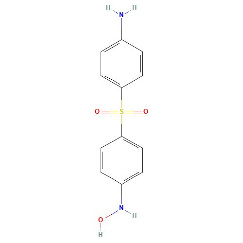 DAPSONE HYDROXYLAMINE (CAS: 32695-27-5) - Chemical Structure and Molecular Formula 