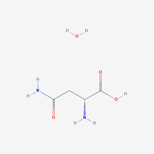 D(-)-Asparagine monohydrate (CAS: 5794-24-1) - Chemical Structure and Molecular Formula 