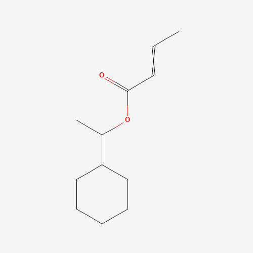 1-cyclohexylethyl 2-butenoate (CAS: 68039-69-0) - Chemical Structure and Molecular Formula 