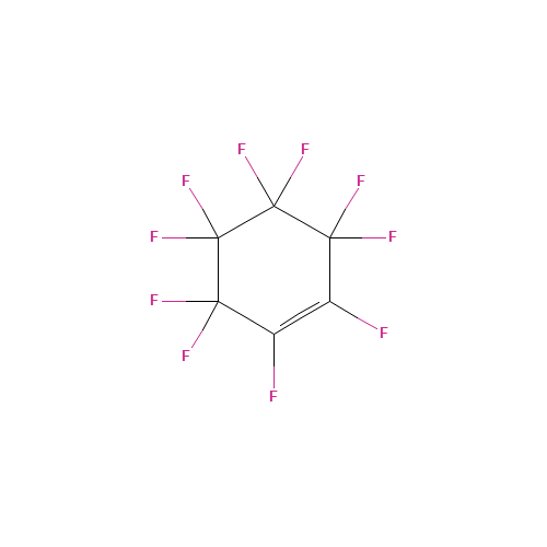 DECAFLUOROCYCLOHEXENE (CAS: 355-75-9) - Chemical Structure and Molecular Formula 