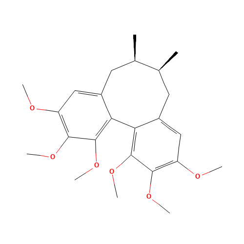 Schisandrin A (CAS: 61281-38-7) - Chemical Structure and Molecular Formula 