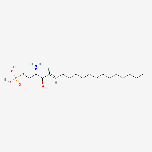 D-ERYTHRO-SPHINGOSINE-1-PHOSPHATE (CAS: 26993-30-6) - Chemical Structure and Molecular Formula 