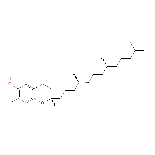 D-gamma-Tocopherol (CAS: 54-28-4) - Chemical Structure and Molecular Formula 