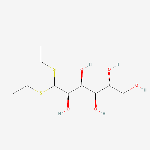 D-GLUCOSE DIETHYL MERCAPTAL (CAS: 1941-52-2) - Chemical Structure and Molecular Formula 