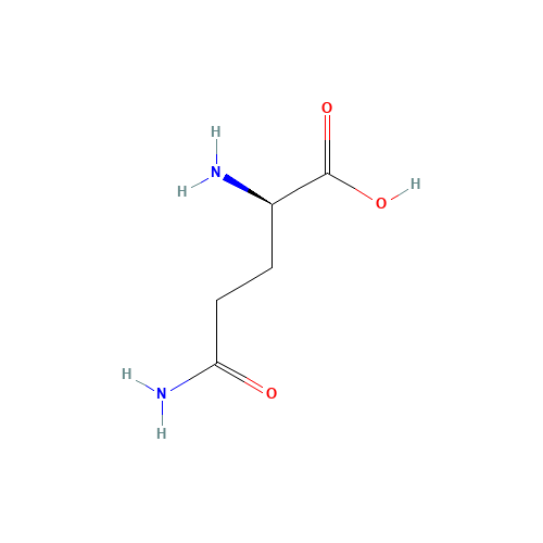 D-Glutamine (CAS: 5959-95-5) - Chemical Structure and Molecular Formula 